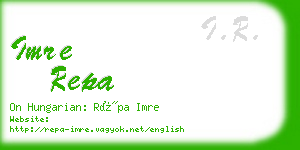 imre repa business card